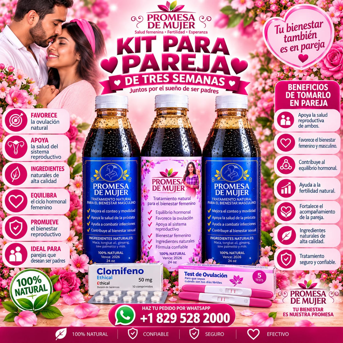 Tratamiento de Pareja – Promesa de Mujer (3  Botellas