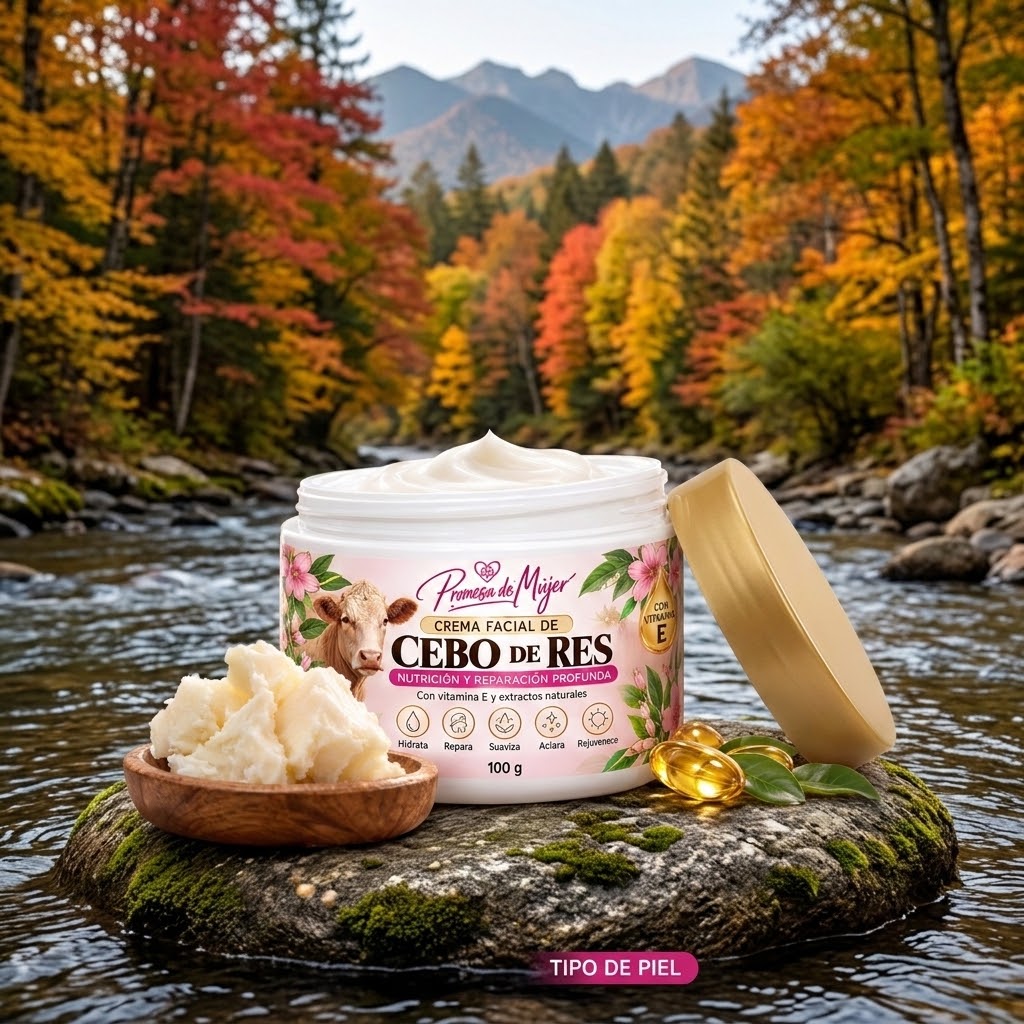 Crema de Sebo de Res con Ingredientes Naturales 🌿